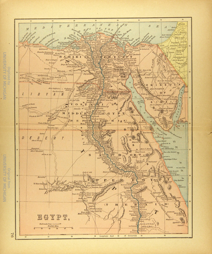 Map of British Egypt