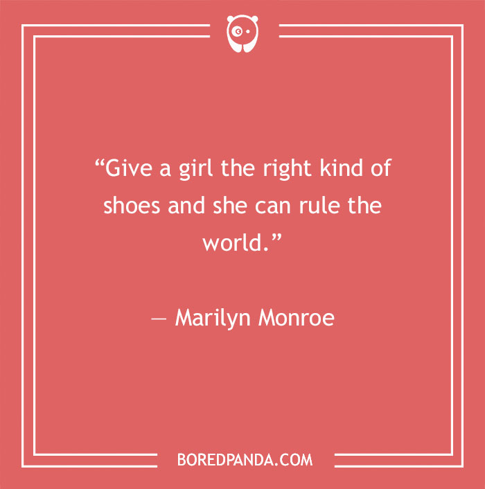 Marilyn Monroe quote about shoes - 15