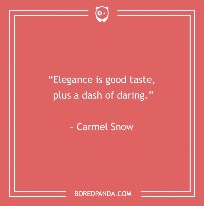 Carmel Snow quote about elegance - 33