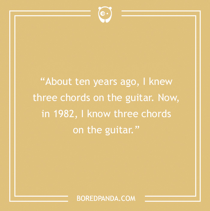 Freddie Mercury quote about knowing three guitar chords