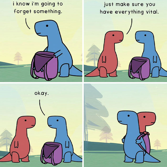40 Witty And Heartfelt Comics By “Dinosaur Couch” (New Pics)