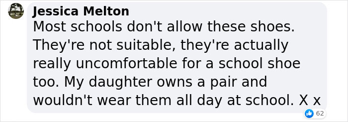 Parent Stunned After Daughter Gets Sent Home From School For Wearing $130 Vivienne Westwood Shoes