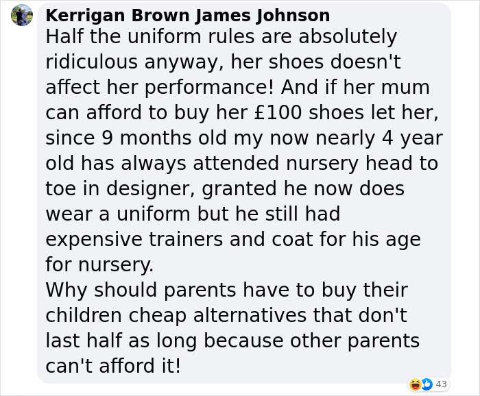 Parent Stunned After Daughter Gets Sent Home From School For Wearing $130 Vivienne Westwood Shoes