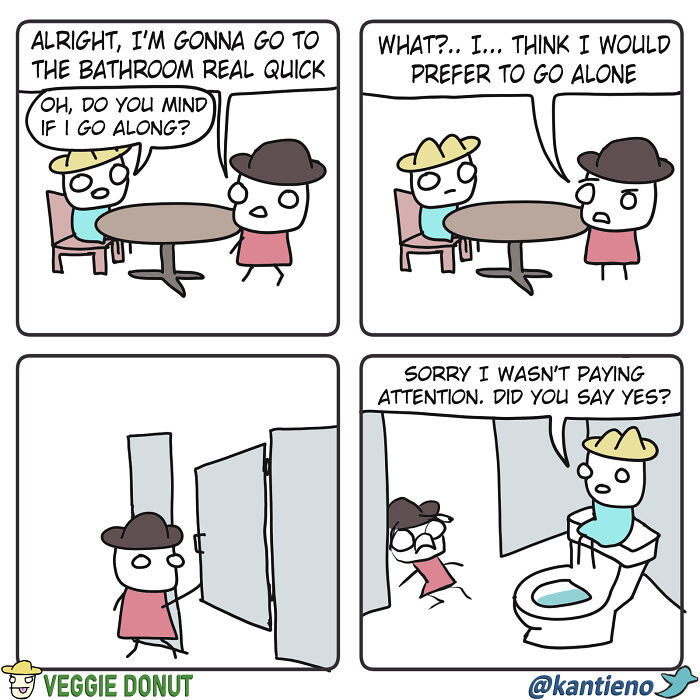 Comics About A Pair Of Friends Going To The Bathroom veggiedonut