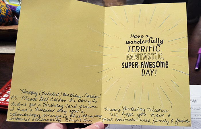 My Dad's Old Office Manager (Who Moved Away Years Ago) Still Remembers To Send Me A Birthday Card. People Like This Are A Gift From The God