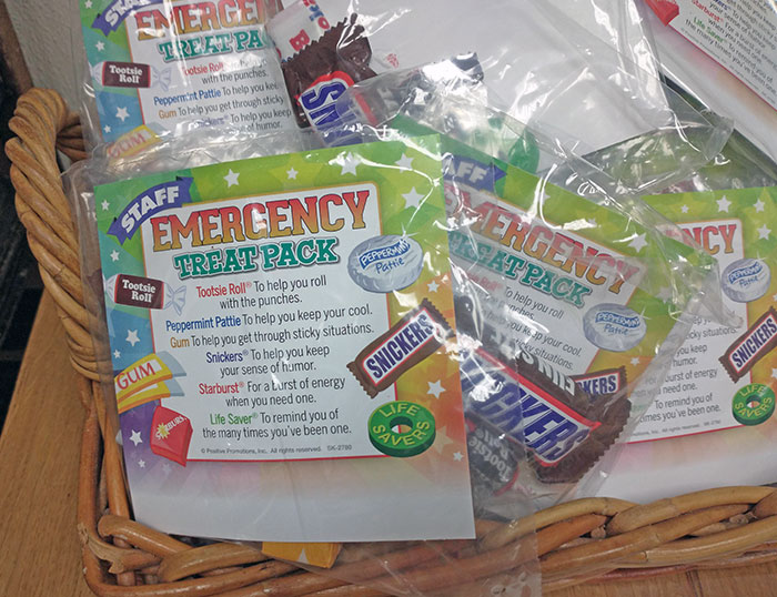 I Had A Bit Of A Rough Day, But When I Came Into Work, I Saw These Sitting In The Back. It's Not Much, But It Definitely Made Me Smile. I Love My Manager