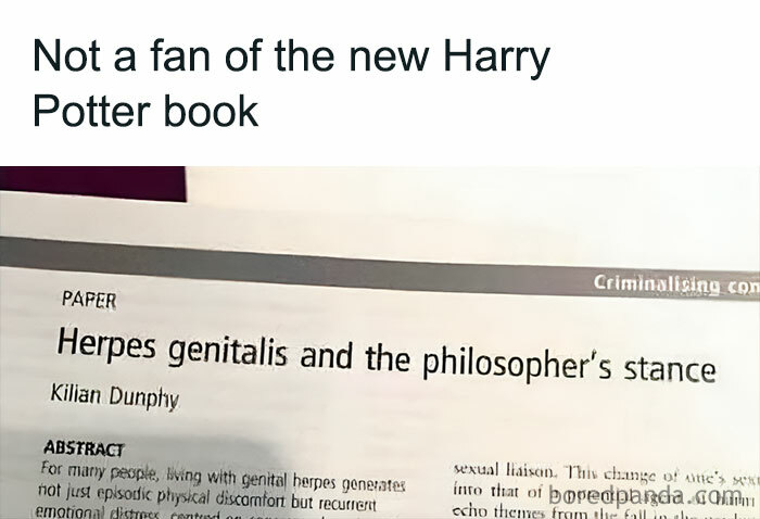 Funny meme combining a book cover with a witty academic paper title.