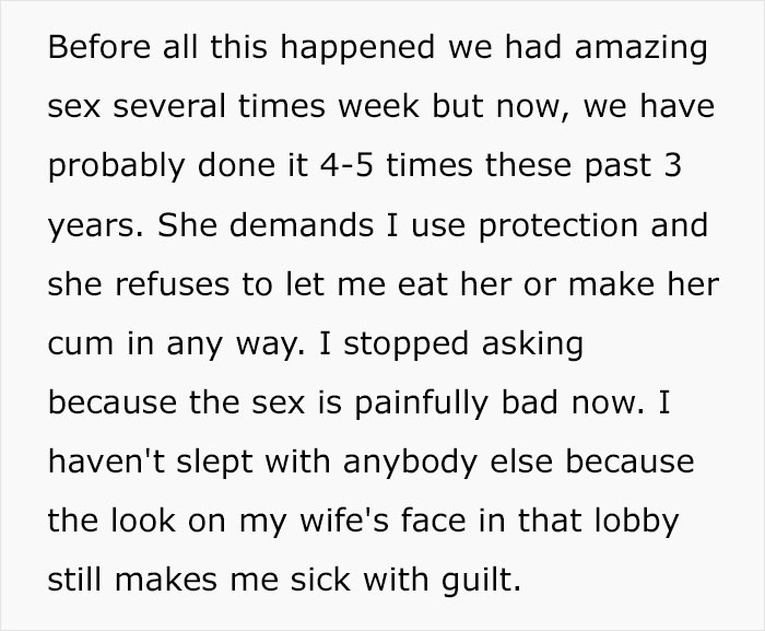 Cheating Husband Gets Caught, Wife Proposes Open Marriage And Now He "Lives In Agony" Every Day