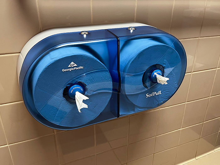 My Workplace Installed These Toilet Paper Dispensers That Crumple Up The Paper And Only Dispense One Square At A Time