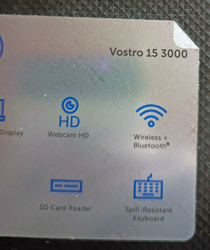 Sticker On My Laptop, It's Not An Actual Fold. I Always Try To Unfold It Every Single Time Only To Be Irritated