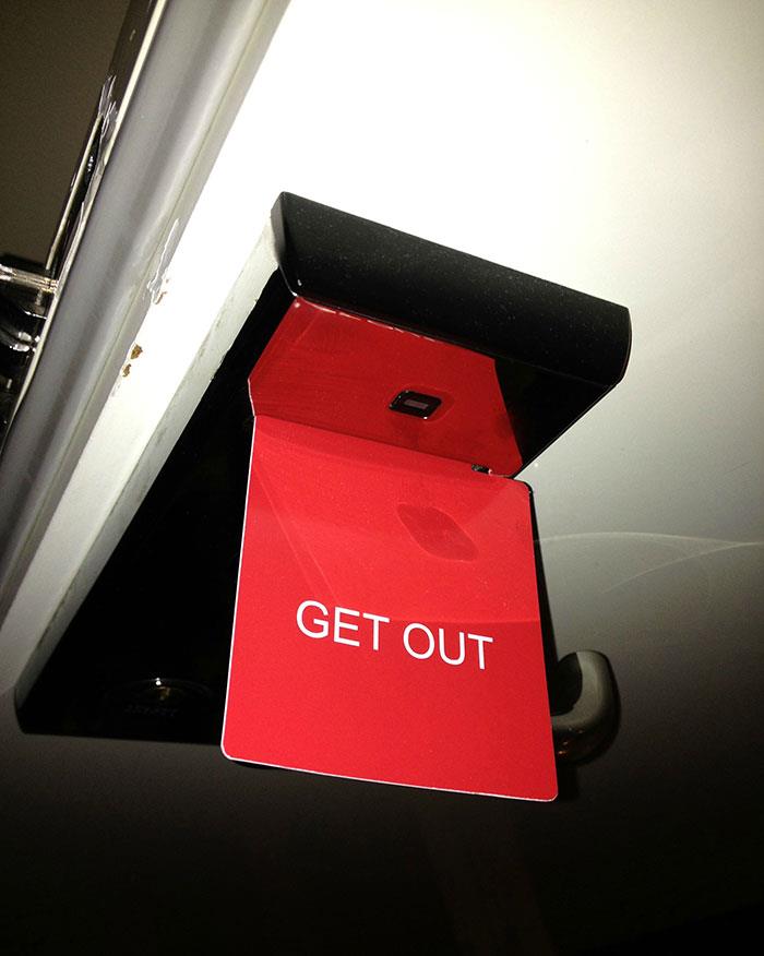 I Stayed At A Hotel In Copenhagen Recently, And This Was Their "Do Not Disturb" Sign