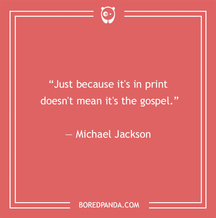 Michael Jackson quote