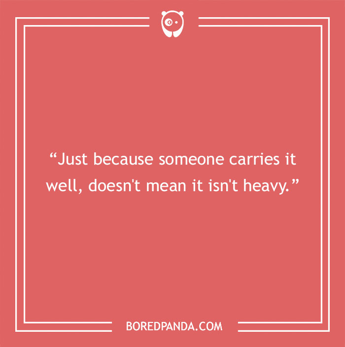 Quote about carrying