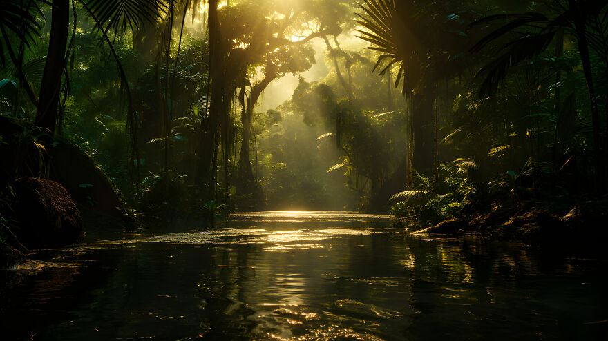 Images Of The Amazon Rainforest I Created Using Ai