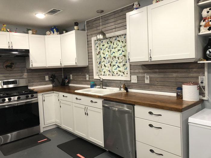 shiplap kitchen backsplash