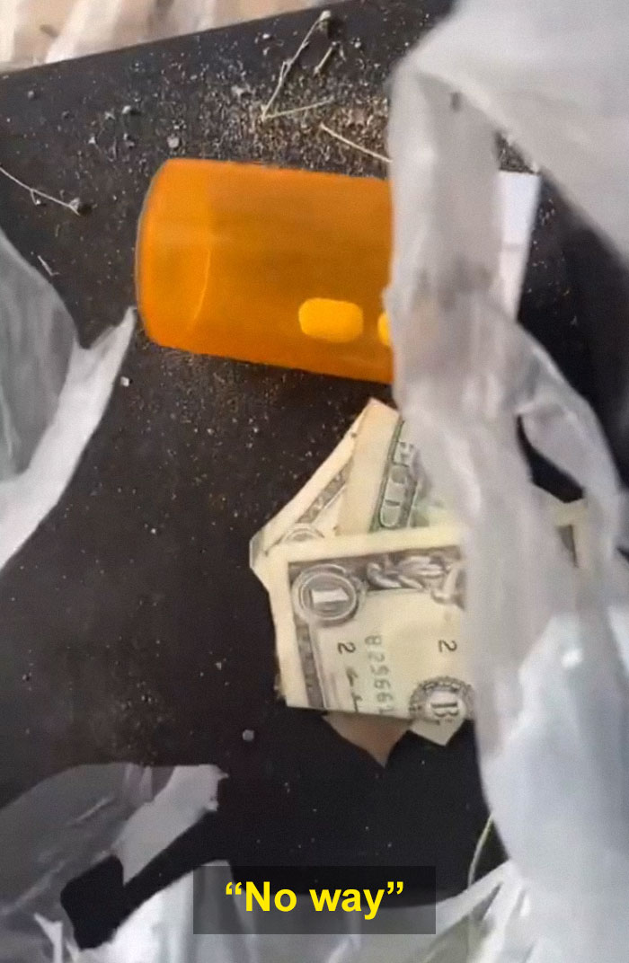 Person Goes Viral After Finding A "Sketchy" Stash Of Money Buried In The Sand
