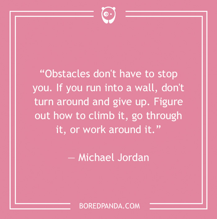 Michael Jordan quote on obstacles 