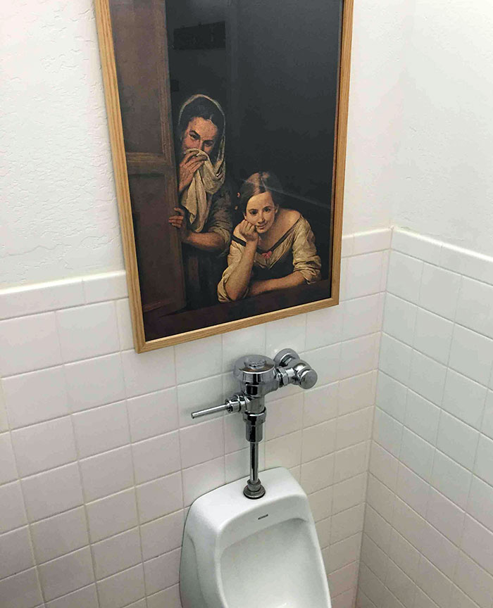 This Is In The Office Bathroom Where I Work