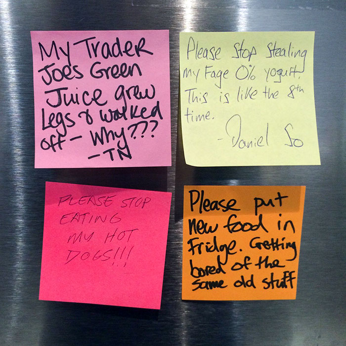 Our Office Fridge Today