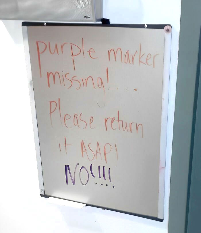 Here Is A Sign I Saw At Work