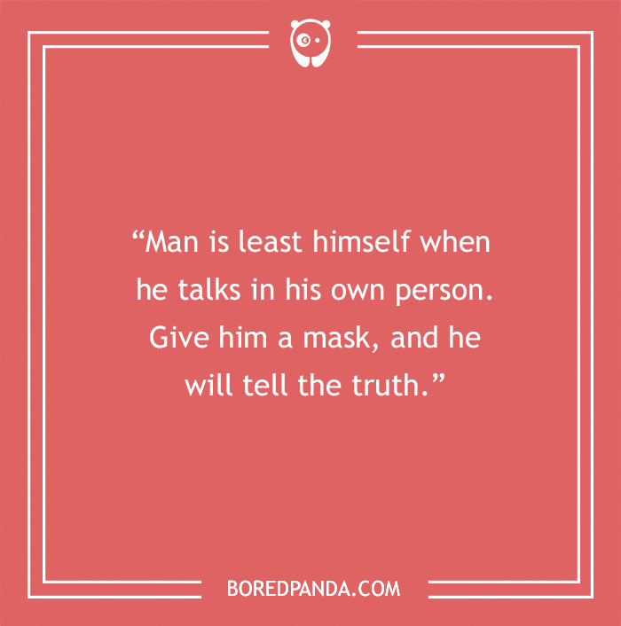 Oscar Wilde quote about mask - 20