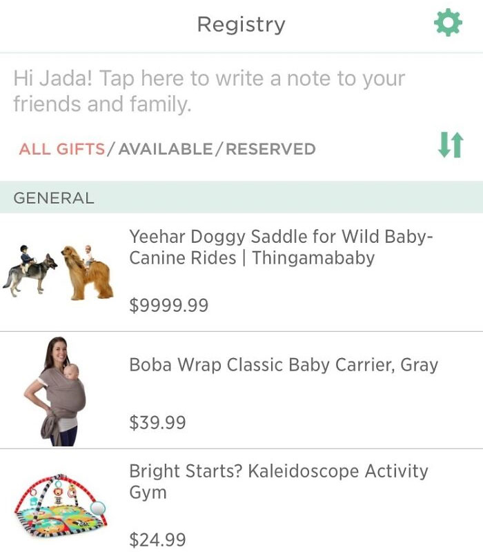 My Fiancee Gave Me The Login Info To Our Baby Registry And Then Changed The Password Right After My First Addition