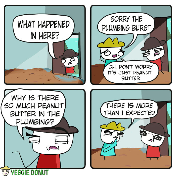 Comics About A Pair Of Friends Pluming Gone Wrong veggiedonut