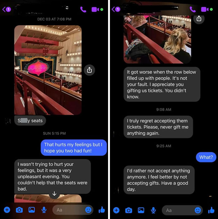 Complain About Free Tickets