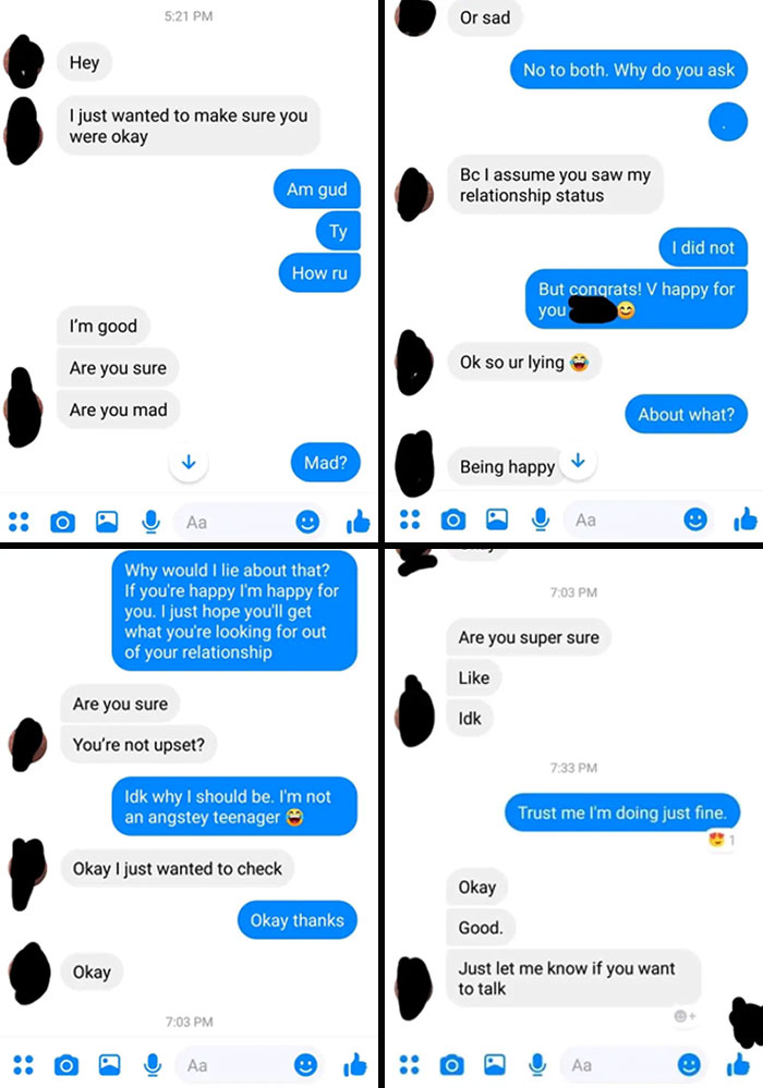 My Ex-Girlfriend "Checks Up" On Me After Changing Her Relationship Status