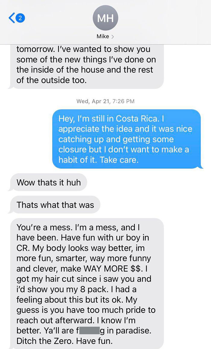 My Friend Had Dinner With An Ex And Regrets It