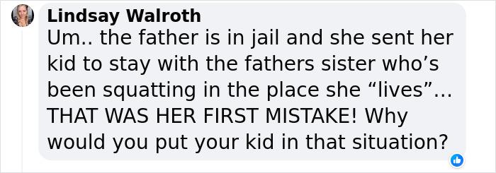Comment expressing concern about a mom finding out an aunt tattooed her 7-year-old.