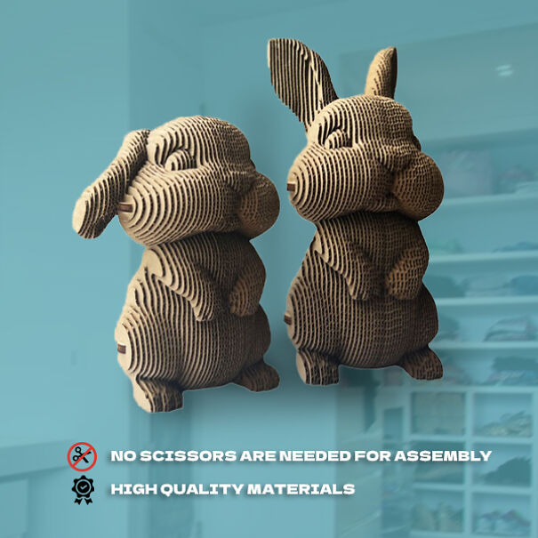 3D Puzzle Hares