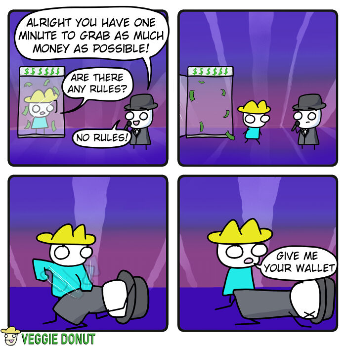 Comics About A Money Game Without Rules veggiedonut