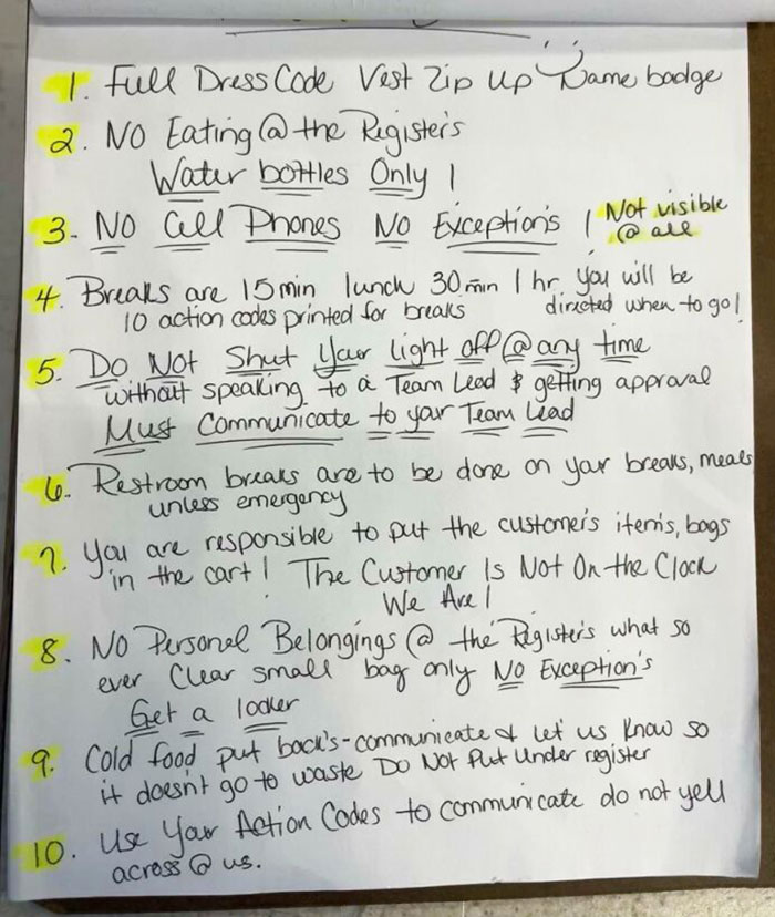 Any Thoughts On A Local Stores New Rules? I Can See Multiple Ethics Violations Already