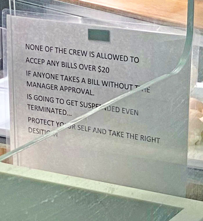 I Saw This Sign At McDonald's And Thought It Belonged Here