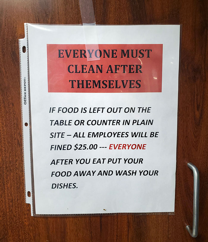 I Found This In The Break Room In My New Office. This Can't Be Legal, Can It?