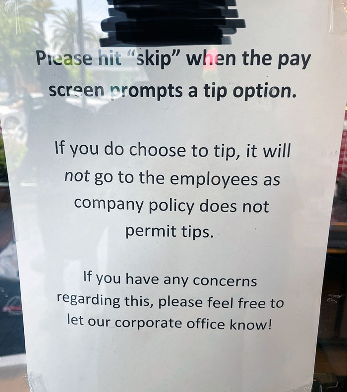 85°C Bakery Cafe Enabled Tips On Their Point Of Sale Devices. Tips Don't Go To Workers. You're Just Giving The Company More Money