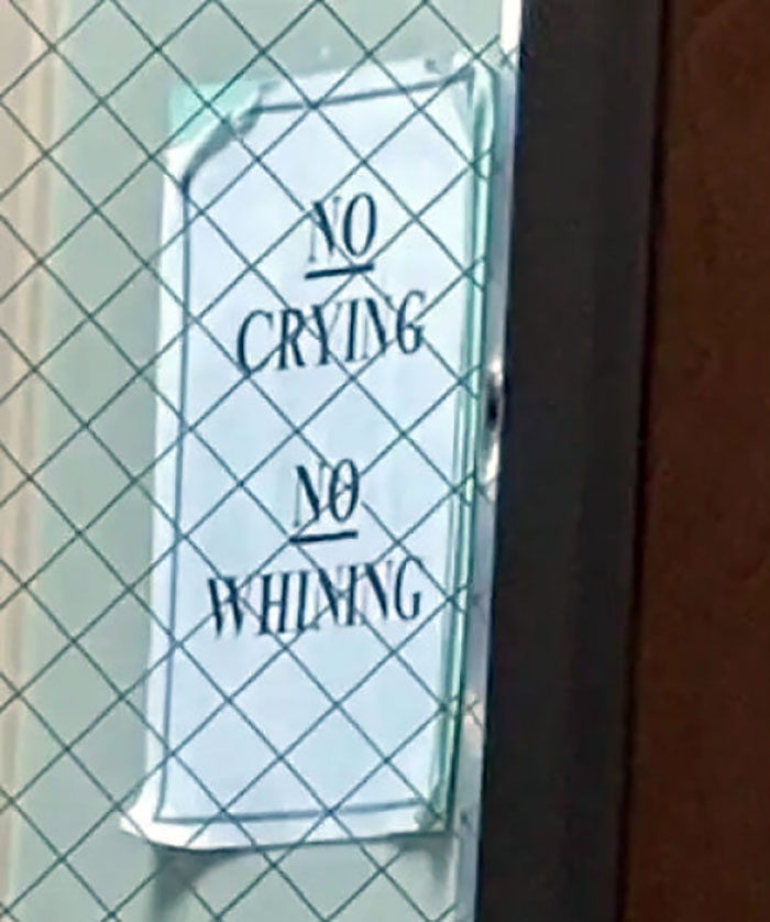 Posted Just Inside The Administrative Hallway