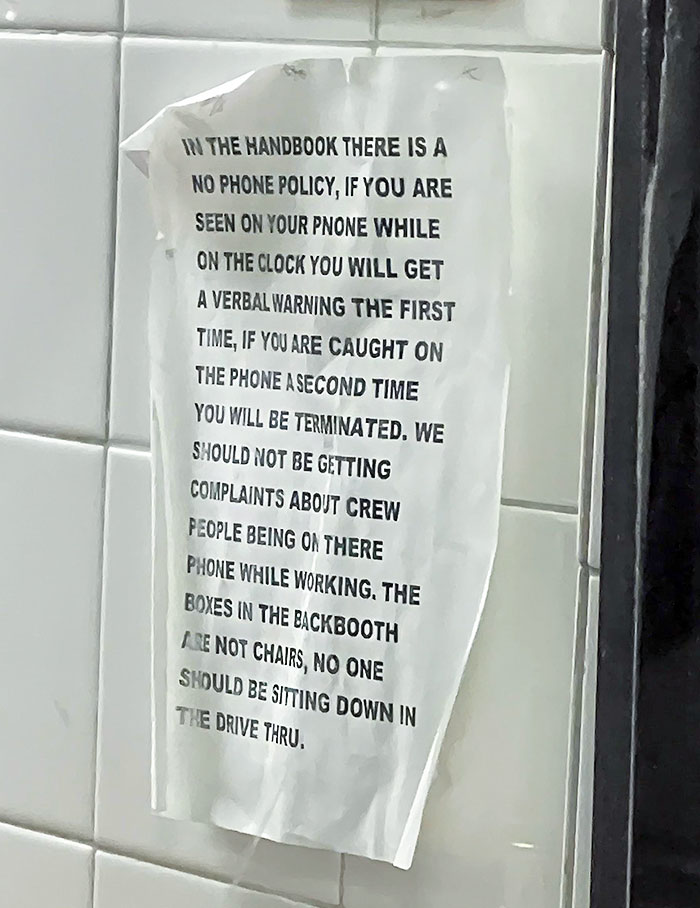 McDonald's Rules For Drive-Through Employees