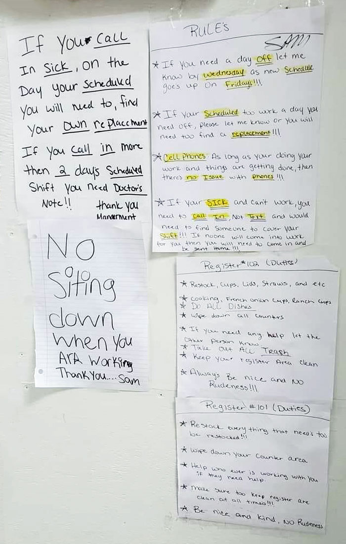 Places Like This Are The First Ones To Complain About Nobody Wanting To Work