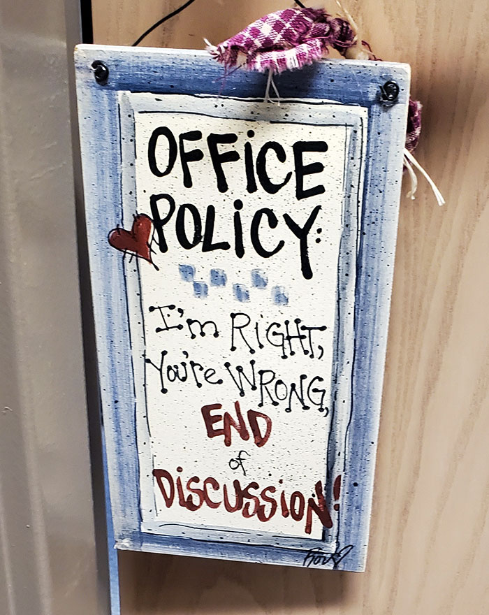 What A Great Sign To See Outside Your HR Department