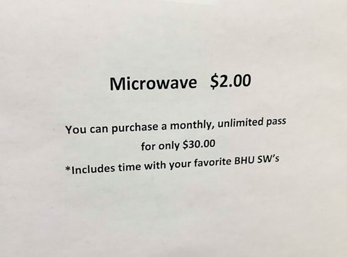 Sign Posted At My Friend's Job, Hospital Behavioral Health Unit