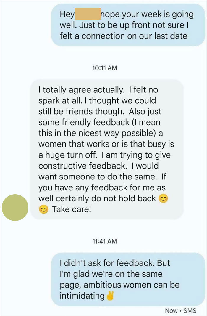 Unsolicited Feedback From My Sisters Date. Spent The Whole Time Talking About How Smart He Is, And Ordered A Kids Meal At Lunch