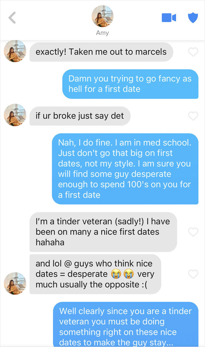 Trying To Get A $100 Minimum Dinner On A First Date