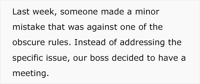 Boss Tells Employees To Follow Outdated Rule Book, Begs Them To Stop After 3 Days