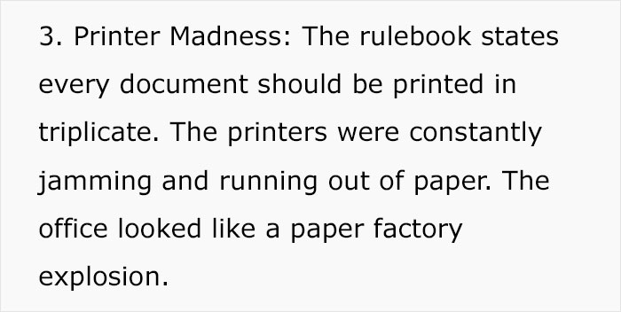 Boss Tells Employees To Follow Outdated Rule Book, Begs Them To Stop After 3 Days
