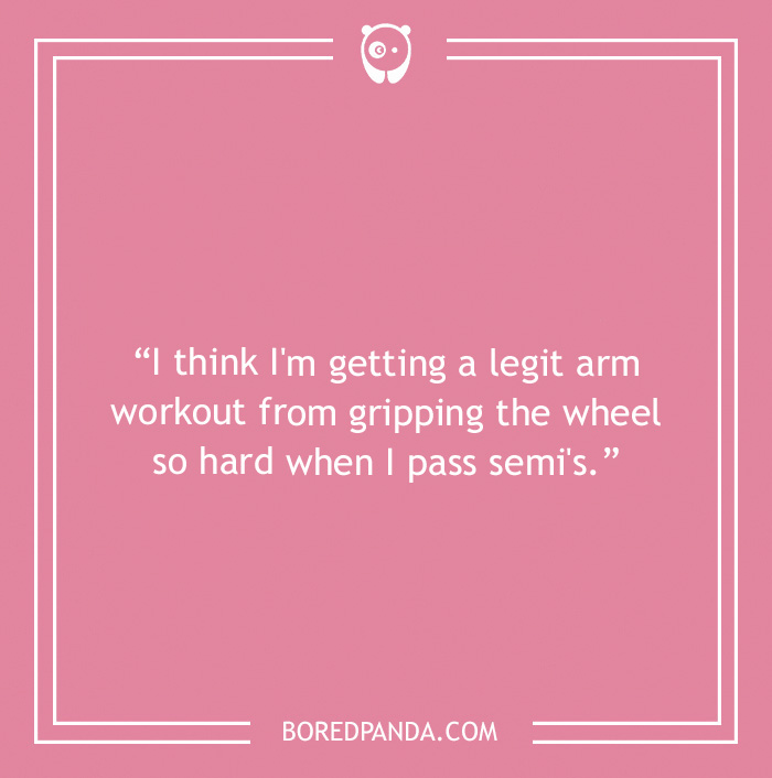 Road trip joke about passing semi's