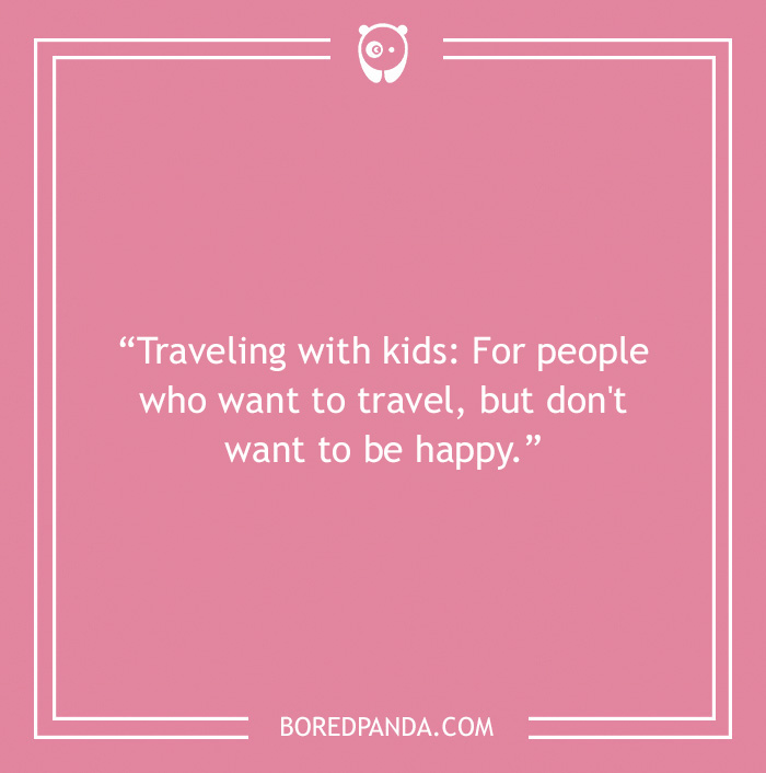 Road trip joke about traveling with kids 