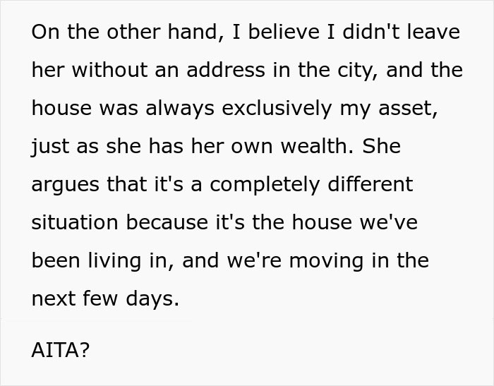 “Am I The Jerk For Selling Our House Without Informing My Wife?” “Am I The Jerk For Selling Our House Without Informing My Wife?”