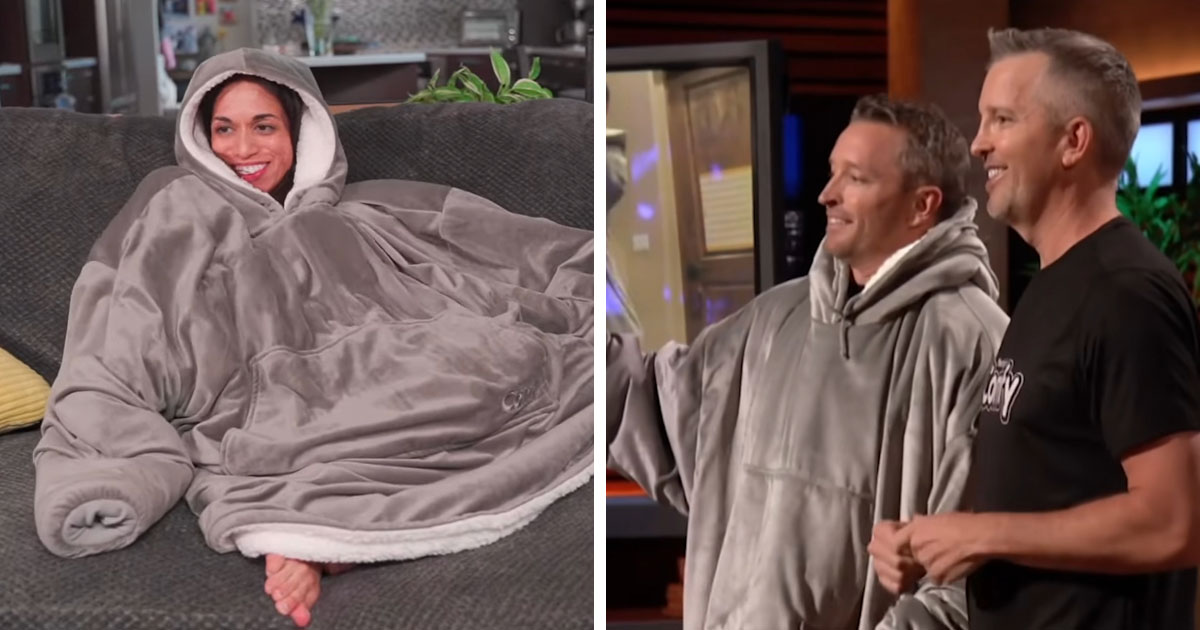 "The Comfy" presents their comfy hoodie on the Shark Tank show "The Comfy" presents their comfy hoodie on the Shark Tank show